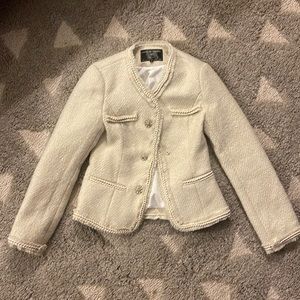 Cream Tweed Blazer - XS
